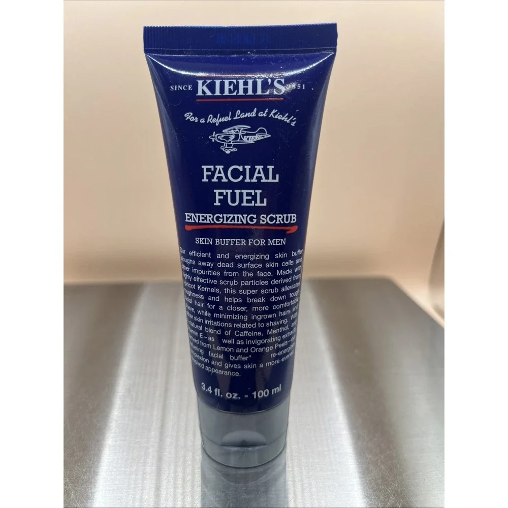 Kiehl's Facial Fuel Energizing Scrub‎ Skin Buffer For Men - 3.4 fl oz New Sealed